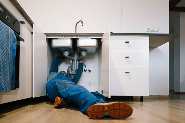 Professional Drain Cleaning technician working in Sealston, VA